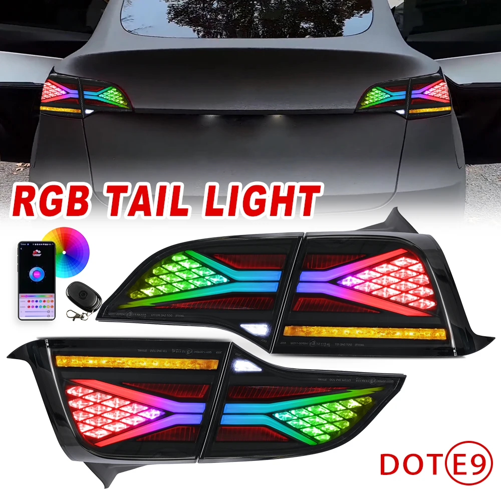 COLIGHT For Tesla Model 3/Y Taillight Assembly Brake Reverse Running Parking Reverse Tail Light LED Rear Lamp
COLIGHT For Tesla Model 3/Y Taillight Assembly Brake Reverse Running Parking Reverse Tail Light LED Rear Lamp