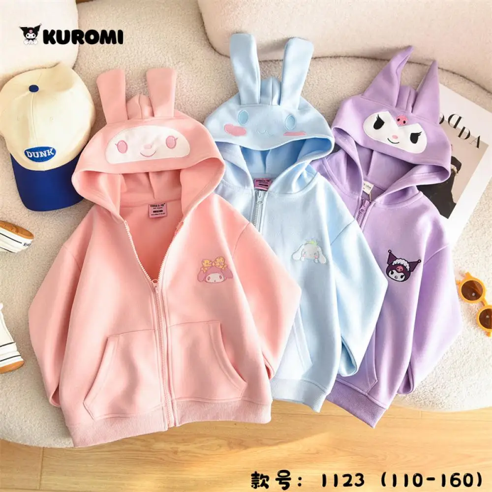 Cinnamoroll Kawaii пальто для девочек Kuromi My Melody Sanrios аниме осень новая корейская модная повседневная спортивная куртка с вышивкой и капюшоном
Cinnamoroll Kawaii пальто для девочек Kuromi My Melody Sanrios аниме осень новая корейская модная повседневная спортивная куртка с вышивкой и капюшоном
