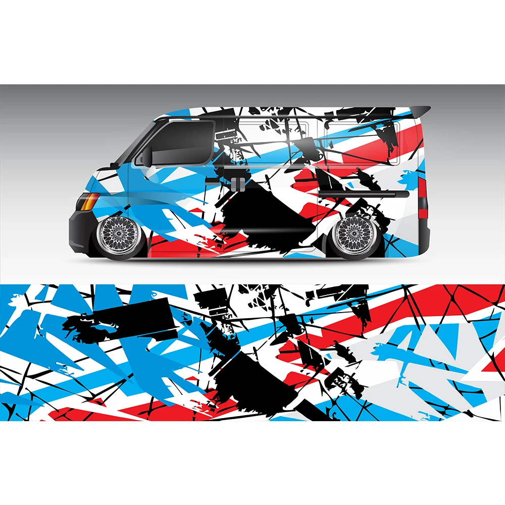 Blue Red Colorful Full Body Racing RV Graphic Decals Vinyl Wrap Custom Color Changing DIY Car Full Wrap 500*100cm
Blue Red Colorful Full Body Racing RV Graphic Decals Vinyl Wrap Custom Color Changing DIY Car Full Wrap 500*100cm