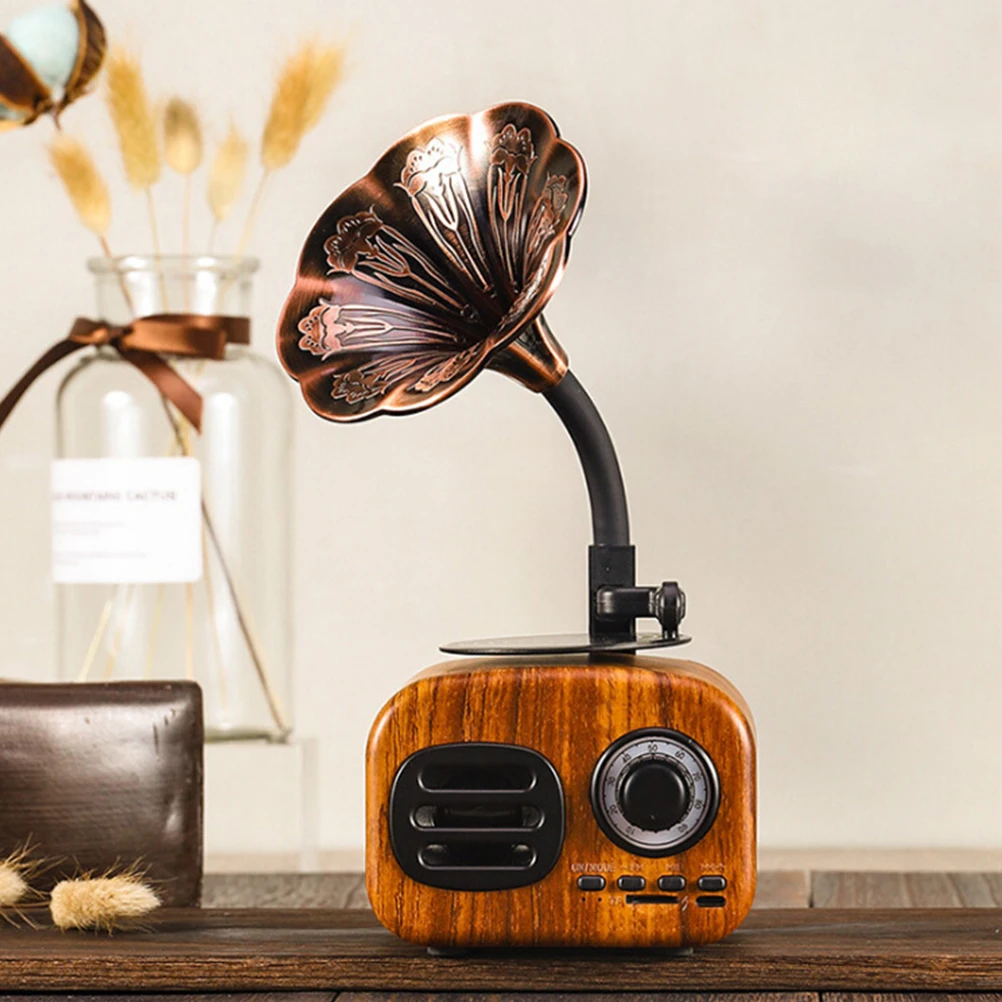 Retro Speaker Wireless Speakers Classic Style Gramophone Stereo USB Input Wide Use Portable Rechargeable Mini
Retro Speaker Wireless Speakers Classic Style Gramophone Stereo USB Input Wide Use Portable Rechargeable Mini