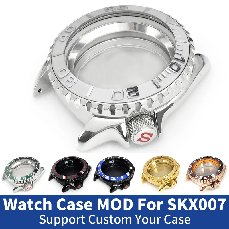 Stainless Steel Watch Case Set For SKX007 SRPD Case back Bezel Crown Chapter Ring Mod Part Replacement Fit NH35 NH36 Movement
Stainless Steel Watch Case Set For SKX007 SRPD Case back Bezel Crown Chapter Ring Mod Part Replacement Fit NH35 NH36 Movement