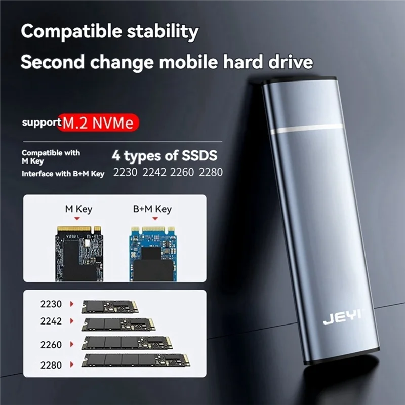 AK51-JEYI M.2 NVME SSD-корпус Адаптер USB 3.2 Gen 2 (10 Гбит/с) Внешний корпус поддерживает 2230/2240/2260/2280 Ssds
AK51-JEYI M.2 NVME SSD-корпус Адаптер USB 3.2 Gen 2 (10 Гбит/с) Внешний корпус поддерживает 2230/2240/2260/2280 Ssds