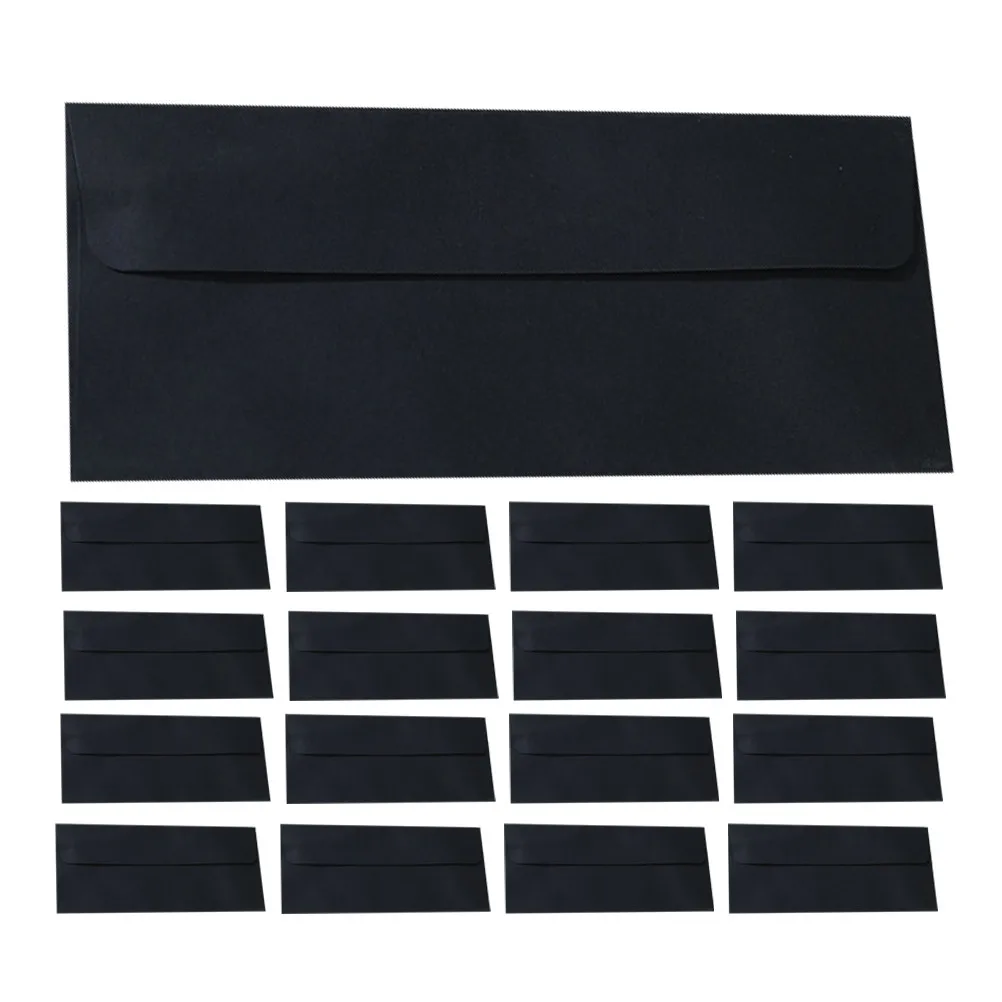 20Pcs Self Seal Letter Size Envelopes Matte Black Secure Closure for Personal Events Cash Checks Receipts
20Pcs Self Seal Letter Size Envelopes Matte Black Secure Closure for Personal Events Cash Checks Receipts