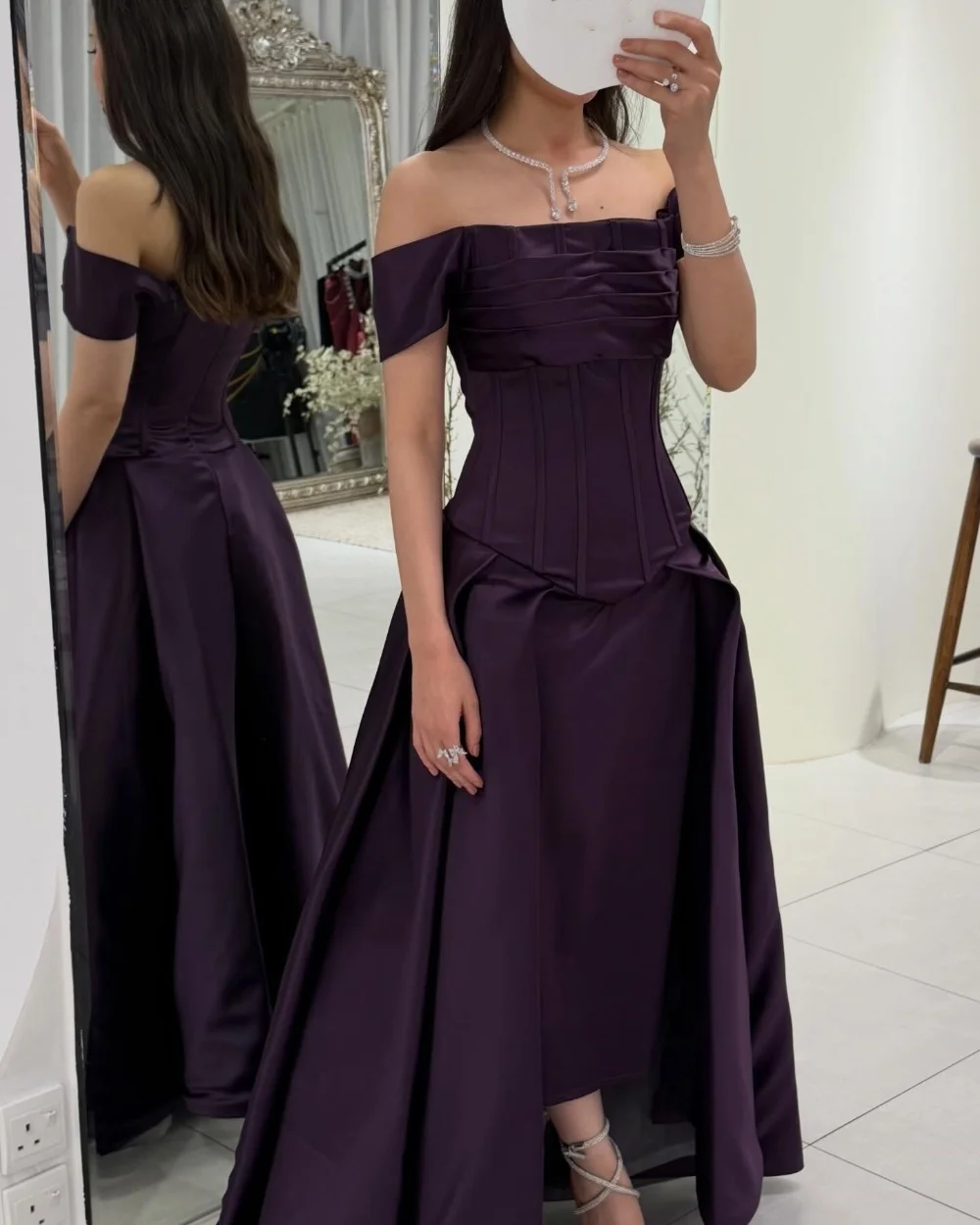 Customized Purple Simple Chinese Style Pleat Draped A-line Off-the-shoulder Long Dresses Evening Dresses Sizes Available Pastrol
Customized Purple Simple Chinese Style Pleat Draped A-line Off-the-shoulder Long Dresses Evening Dresses Sizes Available Pastrol
