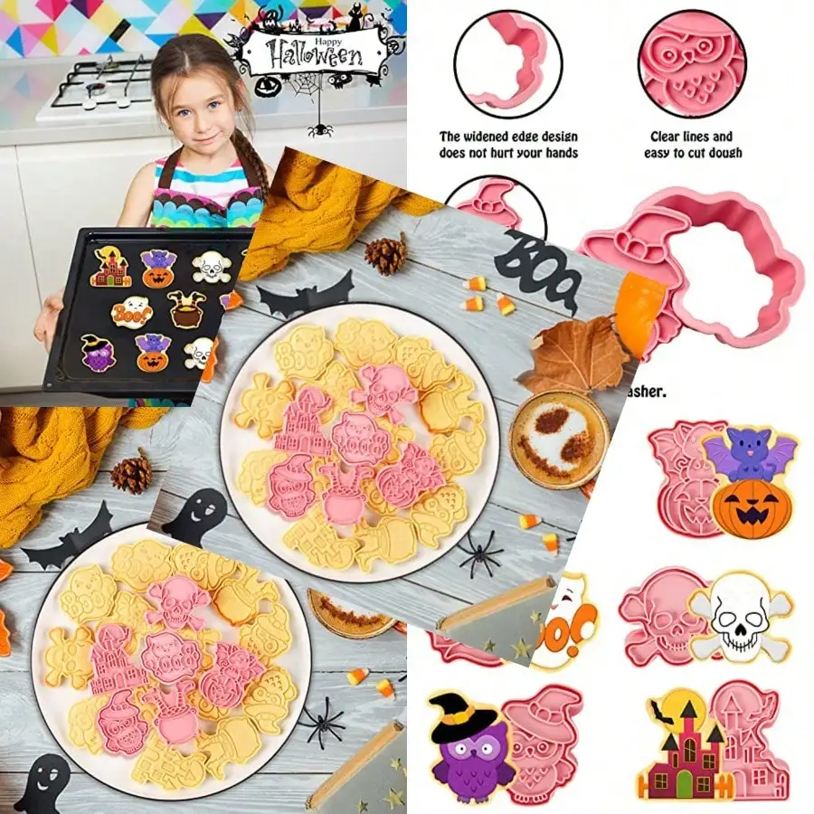 Halloween Cookie Cutters 6 PCS Shapes For Baking Pumpkin Set For Party Supplies
Halloween Cookie Cutters 6 PCS Shapes For Baking Pumpkin Set For Party Supplies