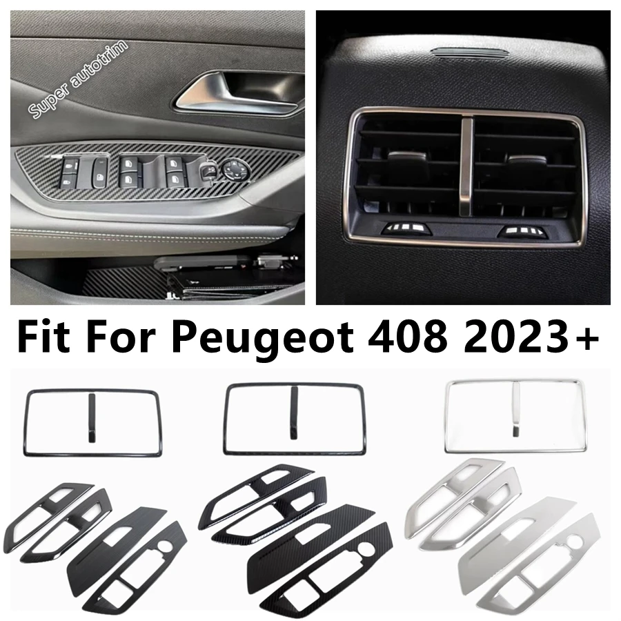 Window Lift Button Panel / Rear Armrest Box Air Condition AC Vent Outlet Cover Trim Accessories For Peugeot 408 2023 2024 2025
Window Lift Button Panel / Rear Armrest Box Air Condition AC Vent Outlet Cover Trim Accessories For Peugeot 408 2023 2024 2025