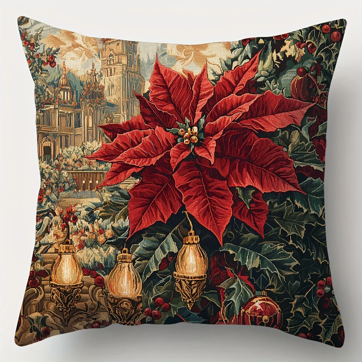 4 fundas de cojines navideños: estampado navideño moderno con corona, árbol y regalos, decoración festiva para sofá y sala de
4 fundas de cojines navideños: estampado navideño moderno con corona, árbol y regalos, decoración festiva para sofá y sala de