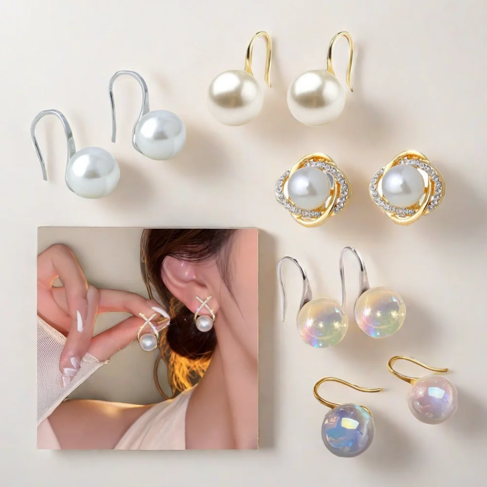 S925 Sterling Silver Pearl Earrings For Women Girls Sweet Elegant Female Drop Dangle Hook Ear Piercing Earring Wedding Party
S925 Sterling Silver Pearl Earrings For Women Girls Sweet Elegant Female Drop Dangle Hook Ear Piercing Earring Wedding Party