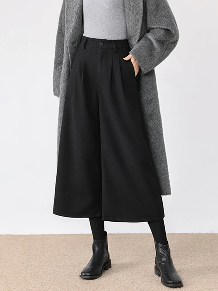 Женские брюки Ele с высокой талией и широкими штанинами, свободного кроя, укороченные (7/8), для повседневной носки, осенне-зимняя новинка
Женские брюки Ele с высокой талией и широкими штанинами, свободного кроя, укороченные (7/8), для повседневной носки, осенне-зимняя новинка