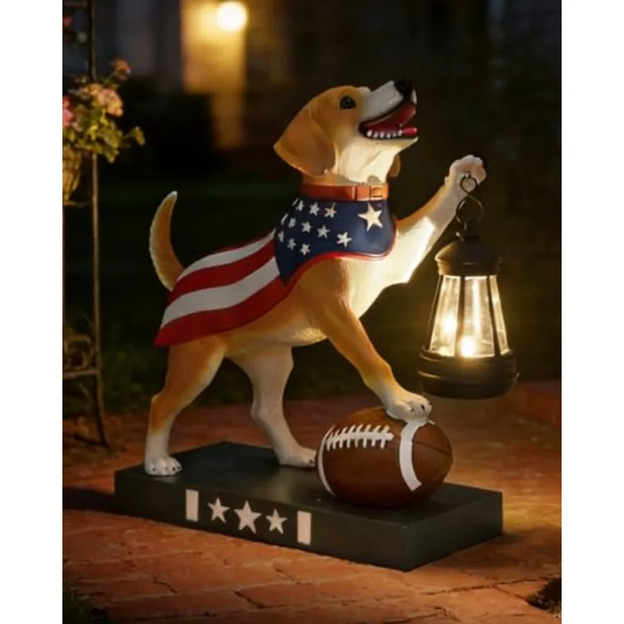 Cute Solar Dog Garden Statue with Lantern Light, 11 Inch Resin Dog Figurine Outdoor Decor, Outdoor Statues for Yard Lawn Porch
Cute Solar Dog Garden Statue with Lantern Light, 11 Inch Resin Dog Figurine Outdoor Decor, Outdoor Statues for Yard Lawn Porch