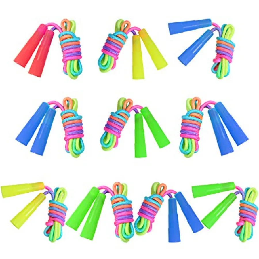 Pack Rainbow Jump Rope Set Jumping Ropes Vibrant Skipping Ropes for Outdoor Fun, Party Favors, 7.2 Feet
Pack Rainbow Jump Rope Set Jumping Ropes Vibrant Skipping Ropes for Outdoor Fun, Party Favors, 7.2 Feet