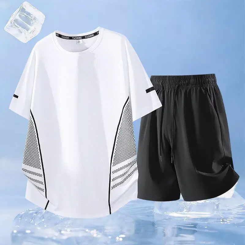 Men's Running Quick Drying T-shirt Shorts Set Breathable Hiking Fishing Tees Outdoor Sports Summer Clothing Soft Elasticity
Men's Running Quick Drying T-shirt Shorts Set Breathable Hiking Fishing Tees Outdoor Sports Summer Clothing Soft Elasticity