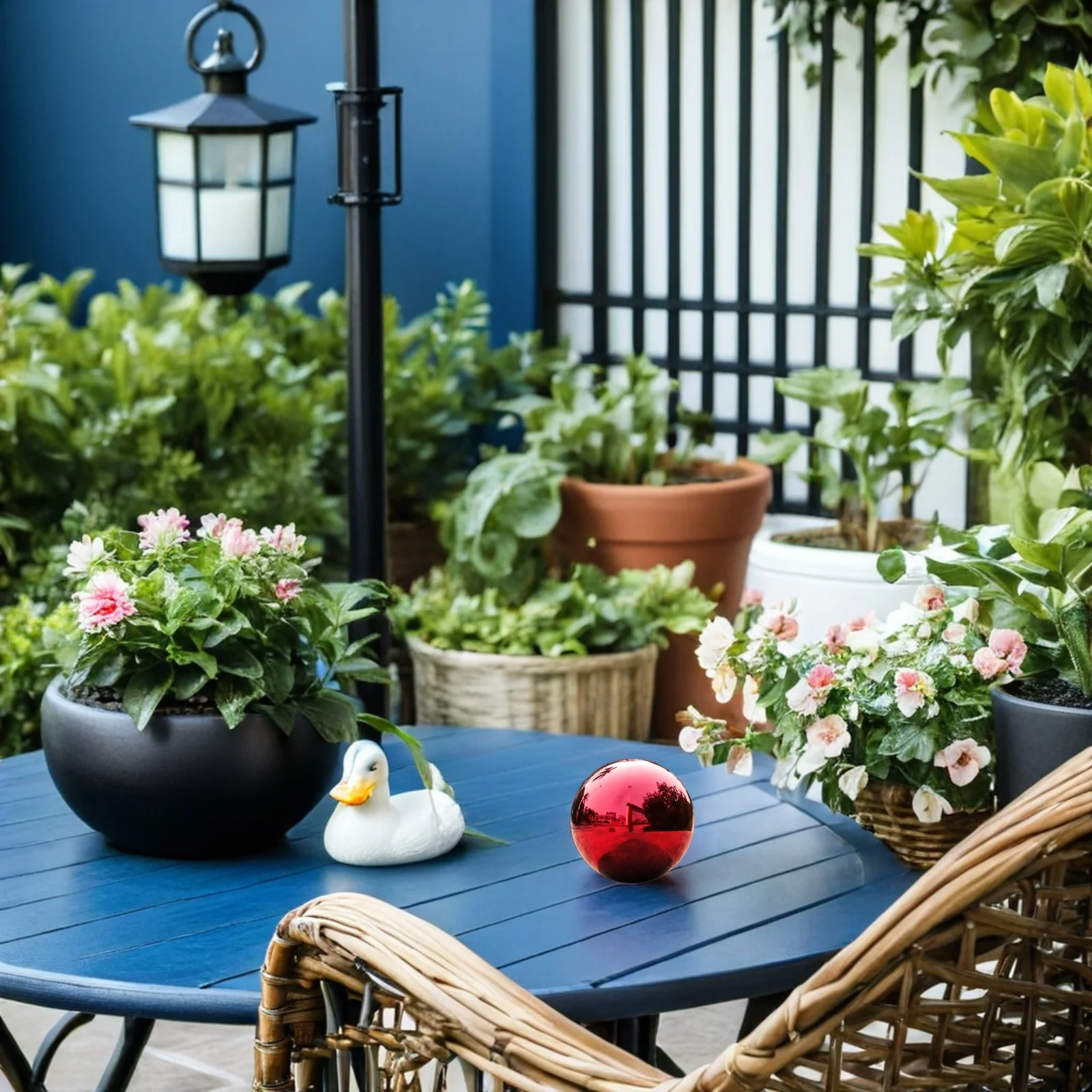 Gazing Ball Polished Stainless Steel Colored Reflective Ball Outdoor Garden Decor Metal Mirror Sphere Reflective Globe 
Gazing Ball Polished Stainless Steel Colored Reflective Ball Outdoor Garden Decor Metal Mirror Sphere Reflective Globe