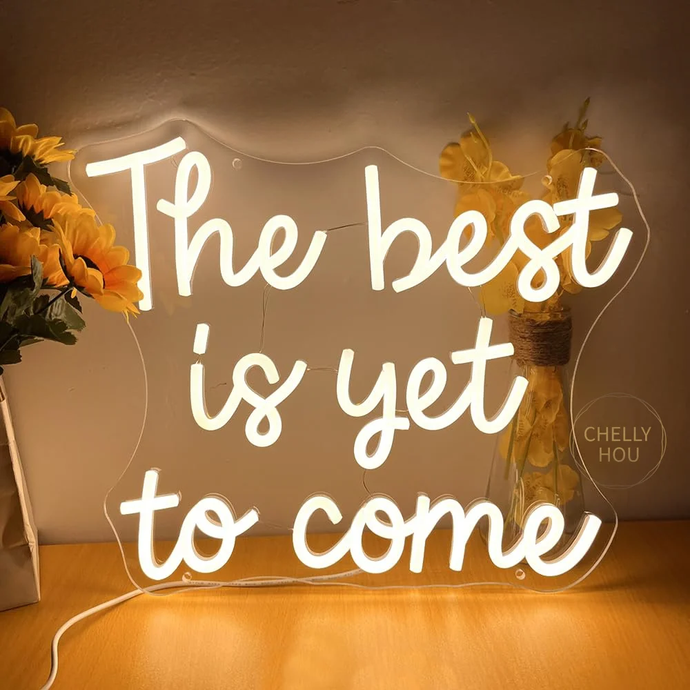 The Best is Yet to Come Neon Signs for Wall Decor USB Powered LED Neon Light for Man Cave Room Home Party Birthday
The Best is Yet to Come Neon Signs for Wall Decor USB Powered LED Neon Light for Man Cave Room Home Party Birthday