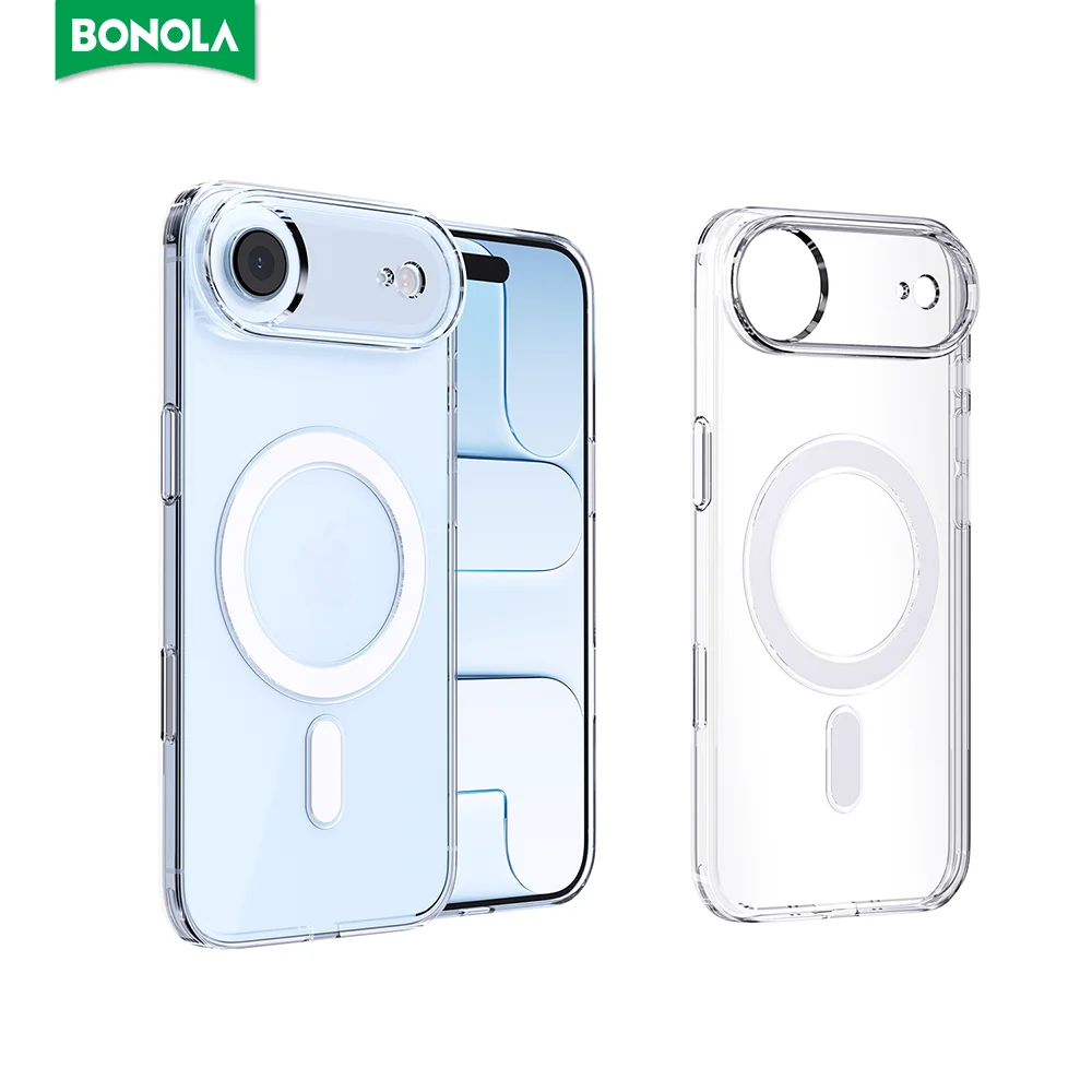 Bonola Shockproof Transparent Phone Case for iPhone 17 Air/iPhone 17 Non-Yellowing Magnetic Cover for iPhone 17 Pro Max
Bonola Shockproof Transparent Phone Case for iPhone 17 Air/iPhone 17 Non-Yellowing Magnetic Cover for iPhone 17 Pro Max