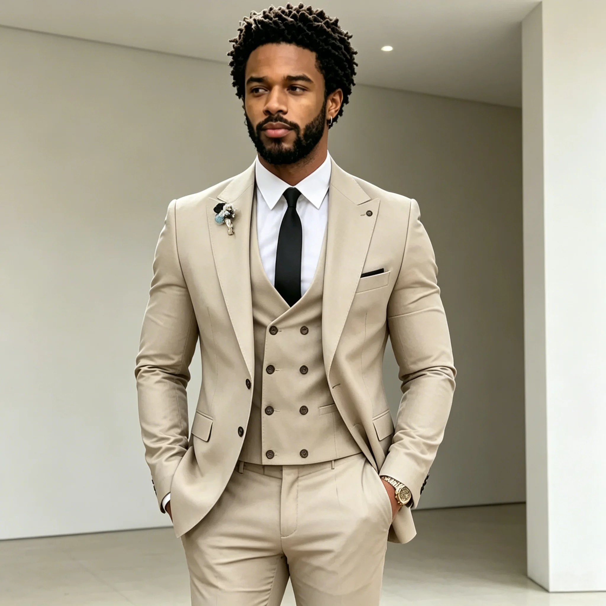 Men Suits Casual Beige Business 2 Pieces Sets Slim Fit Wedding Blazer Groomsmen Formal Groom Prom Suits costumes hommes
Men Suits Casual Beige Business 2 Pieces Sets Slim Fit Wedding Blazer Groomsmen Formal Groom Prom Suits costumes hommes