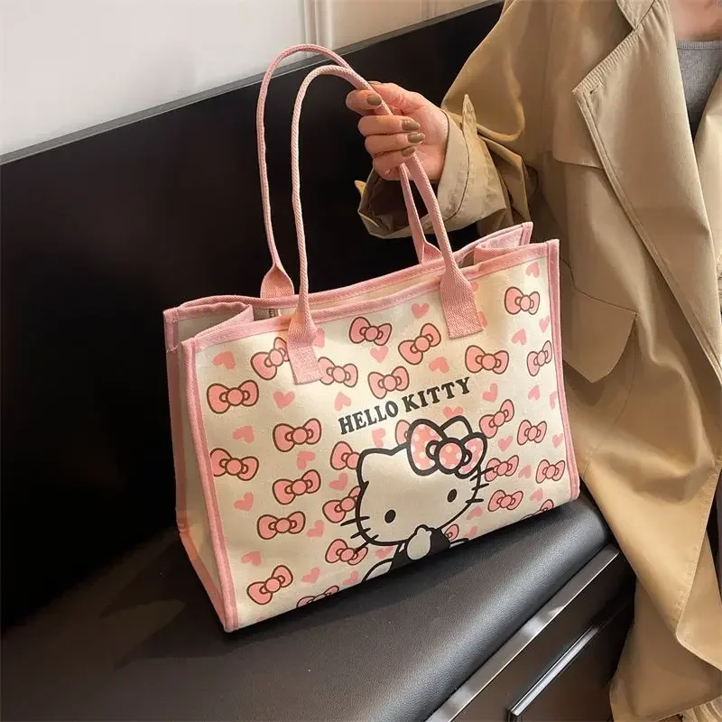 Sanrio hello kitty new large capacity women's shoulder bag cute cartoon tote handbag travel canvas shopping bag
Sanrio hello kitty new large capacity women's shoulder bag cute cartoon tote handbag travel canvas shopping bag