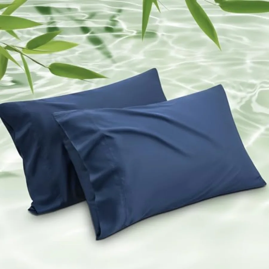 Pillow Cases Queen, Cooling Pillow Cases, Rayon Derived from Bamboo Queen Pillowcases Set of 2, PureWoven Silky Soft Bedding Pi
Pillow Cases Queen, Cooling Pillow Cases, Rayon Derived from Bamboo Queen Pillowcases Set of 2, PureWoven Silky Soft Bedding Pi