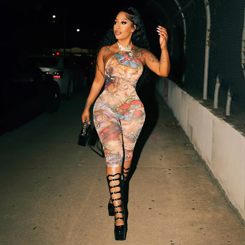 STYLISH LADY Greek Style Printed Knee Length Jumpsuits 2025 Summer Women Halter Backless Bodycon Sexy Club Party Street Overalls
STYLISH LADY Greek Style Printed Knee Length Jumpsuits 2025 Summer Women Halter Backless Bodycon Sexy Club Party Street Overalls