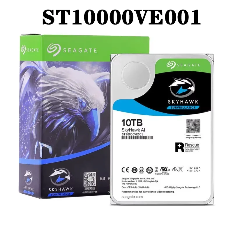 For Seagate(ST10000VE001) Skyhawk AI Internal Hard Drive 10TB 7200 RPM 256MB Cache Hard Drive HDD
For Seagate(ST10000VE001) Skyhawk AI Internal Hard Drive 10TB 7200 RPM 256MB Cache Hard Drive HDD