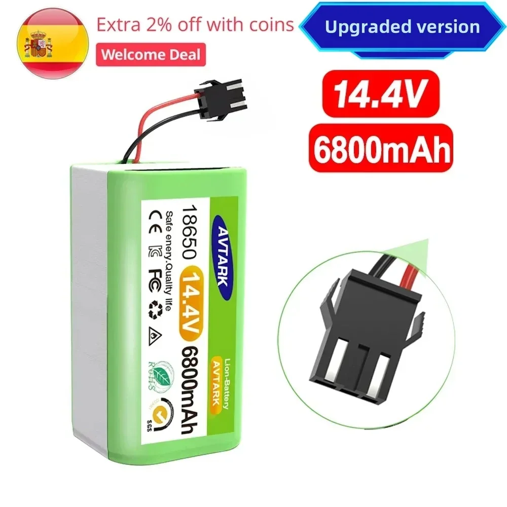 Upgraded Life Li-ion Battery Pack 2024 for Conga 990 1090 Tesvor X500 Ecovacs Deebot N79 N79S DN622 Eufy RoboVac 11 11S 30
Upgraded Life Li-ion Battery Pack 2024 for Conga 990 1090 Tesvor X500 Ecovacs Deebot N79 N79S DN622 Eufy RoboVac 11 11S 30