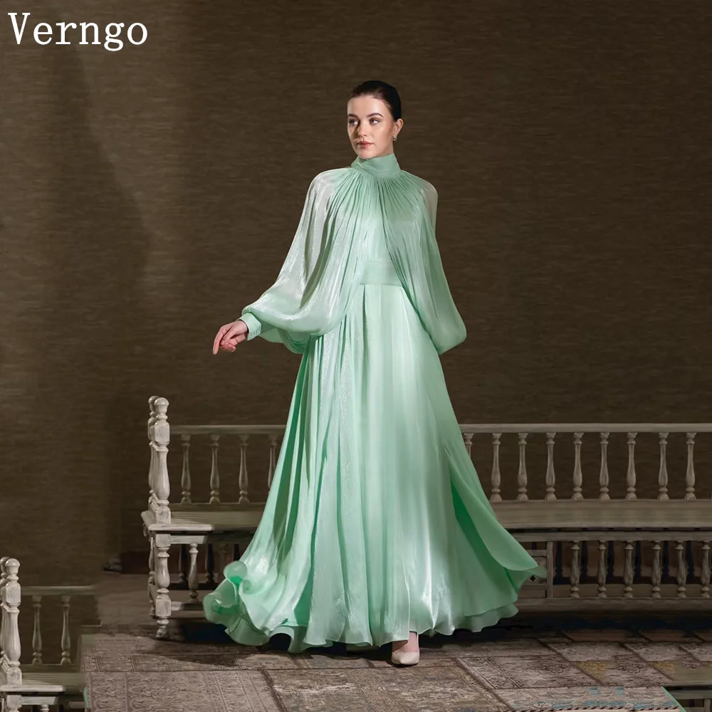 Verngo Elegant Green Shiny Satin Evening Dress O Neck Full Sleeves A Line Prom Dresses Holiday Party Gowns 2026 Customized
Verngo Elegant Green Shiny Satin Evening Dress O Neck Full Sleeves A Line Prom Dresses Holiday Party Gowns 2026 Customized