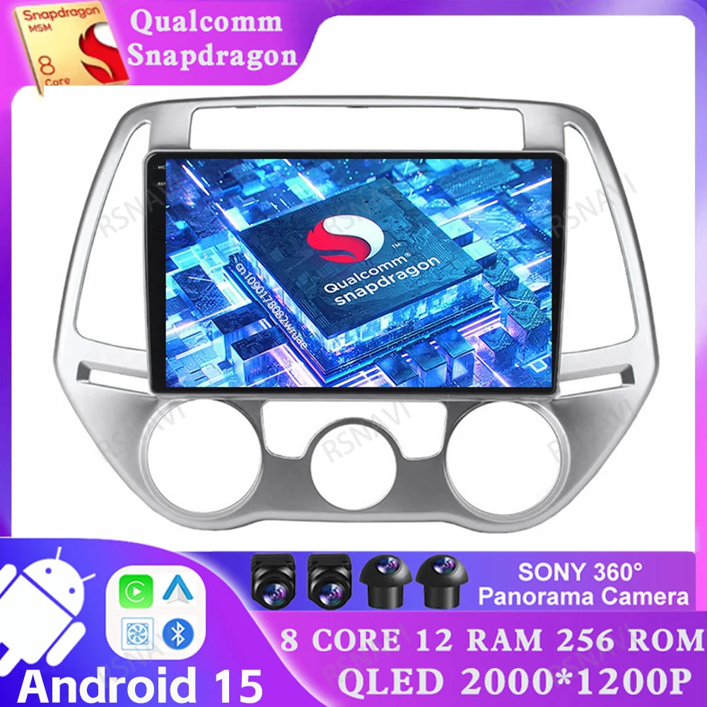 Android 15 For Hyundai I20 2008 - 2012 Viedo Player Navigation BT Autoradio Qualcomm Multimedia 4G LTE 5G WIFI Car Radio GPS DVD
Android 15 For Hyundai I20 2008 - 2012 Viedo Player Navigation BT Autoradio Qualcomm Multimedia 4G LTE 5G WIFI Car Radio GPS DVD