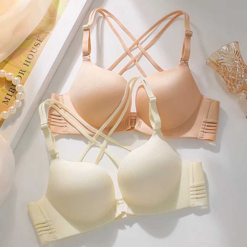 Wireless Front-Closure Bra Women's One-Piece Comfortable Soft Support Gathered Cartoon Chest Sensual Style Nylon Fabric
Wireless Front-Closure Bra Women's One-Piece Comfortable Soft Support Gathered Cartoon Chest Sensual Style Nylon Fabric