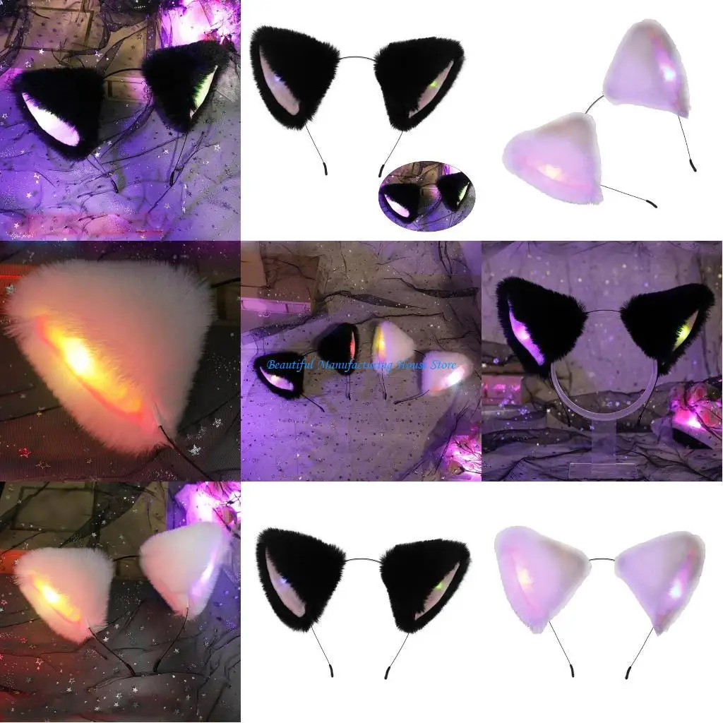 E56A Animes Plush Wolf Ear HairHoop RolePlay Game Stage Hairband Halloween Headpieces
E56A Animes Plush Wolf Ear HairHoop RolePlay Game Stage Hairband Halloween Headpieces