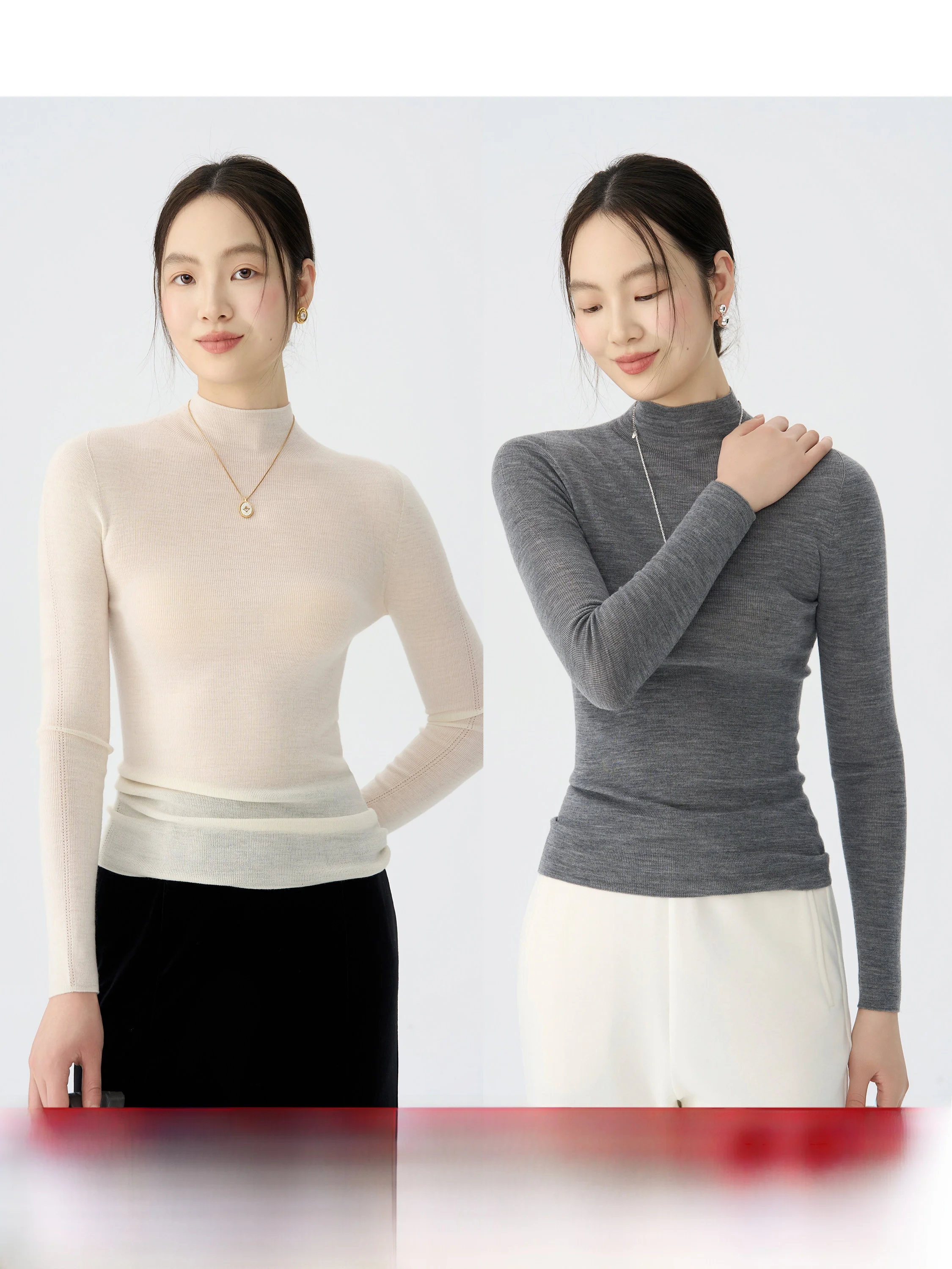 Pumen XUS 00 Women's Sl Inteated f High Collar Knitwear Slim Fit Base irt Winter Commute Sle Long Sve Top
Pumen XUS 00 Women's Sl Inteated f High Collar Knitwear Slim Fit Base irt Winter Commute Sle Long Sve Top