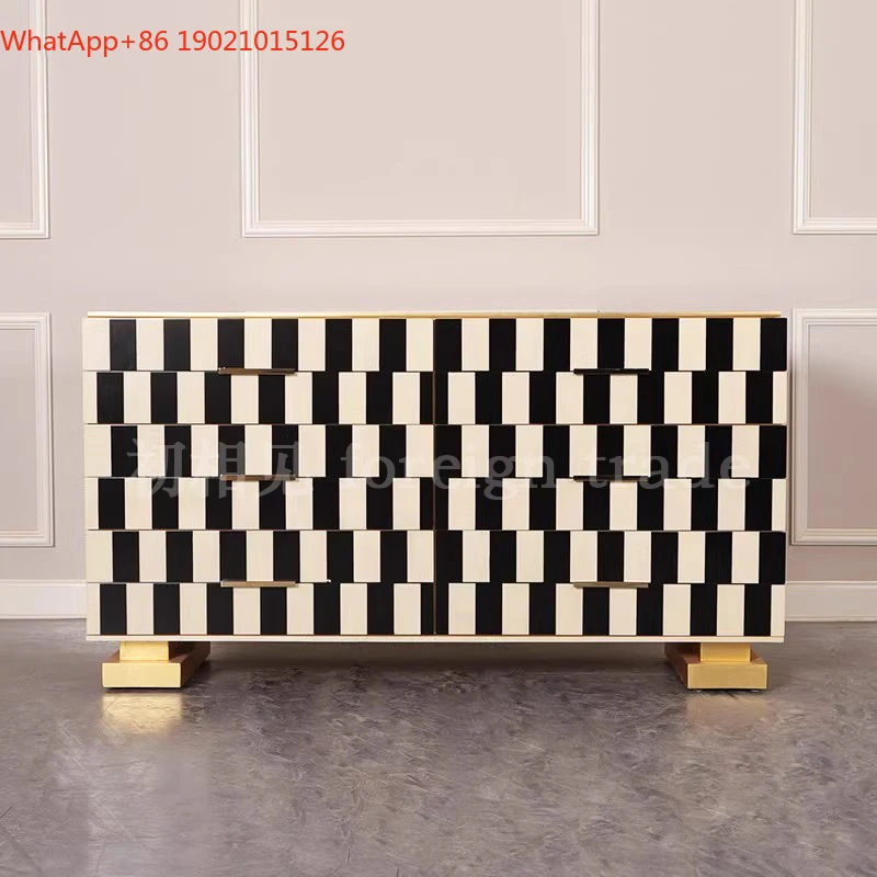 Modern simple abstract color matching chest light luxury entrance cabinet
Modern simple abstract color matching chest light luxury entrance cabinet