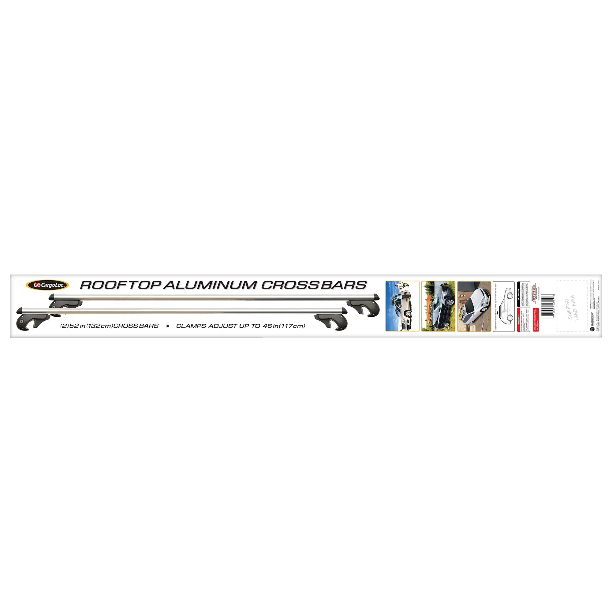 Cargoloc 52" Rooftop Crossbars, Universal Automotive Racks - for all Vehicles w/ Side Rails
Cargoloc 52" Rooftop Crossbars, Universal Automotive Racks - for all Vehicles w/ Side Rails