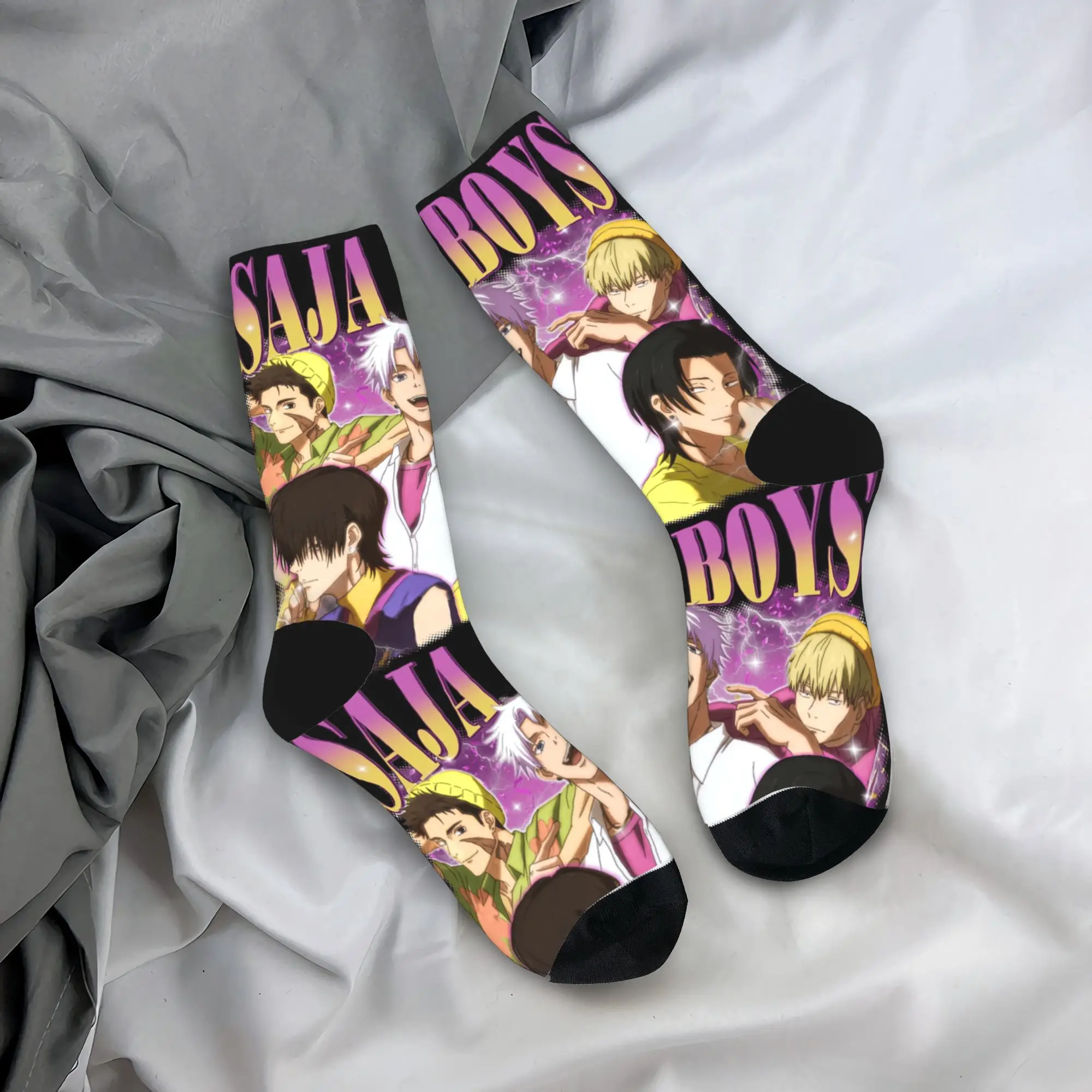 Saja Boys Anime Kpop Demon Hunters Manga Socks Autumn Stockings Fashion Unisex Men Quality Socks Design Climbing Anti Skid Socks
Saja Boys Anime Kpop Demon Hunters Manga Socks Autumn Stockings Fashion Unisex Men Quality Socks Design Climbing Anti Skid Socks