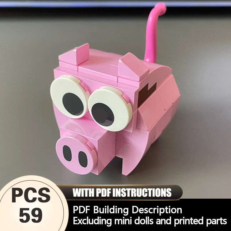 Creators Animal Series Model MOC Building Bricks Small Pink Pig Modular Technology Gifts Holiday Assemble Children Toys Suit
Creators Animal Series Model MOC Building Bricks Small Pink Pig Modular Technology Gifts Holiday Assemble Children Toys Suit