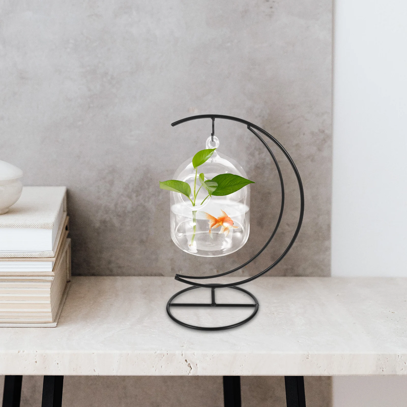 1Set Desktop Hanging Glass Fish Tank Metal Stand Clear Aquarium Betta Fish Bowl Goldfish Tank Tabletop Home Decoration
1Set Desktop Hanging Glass Fish Tank Metal Stand Clear Aquarium Betta Fish Bowl Goldfish Tank Tabletop Home Decoration