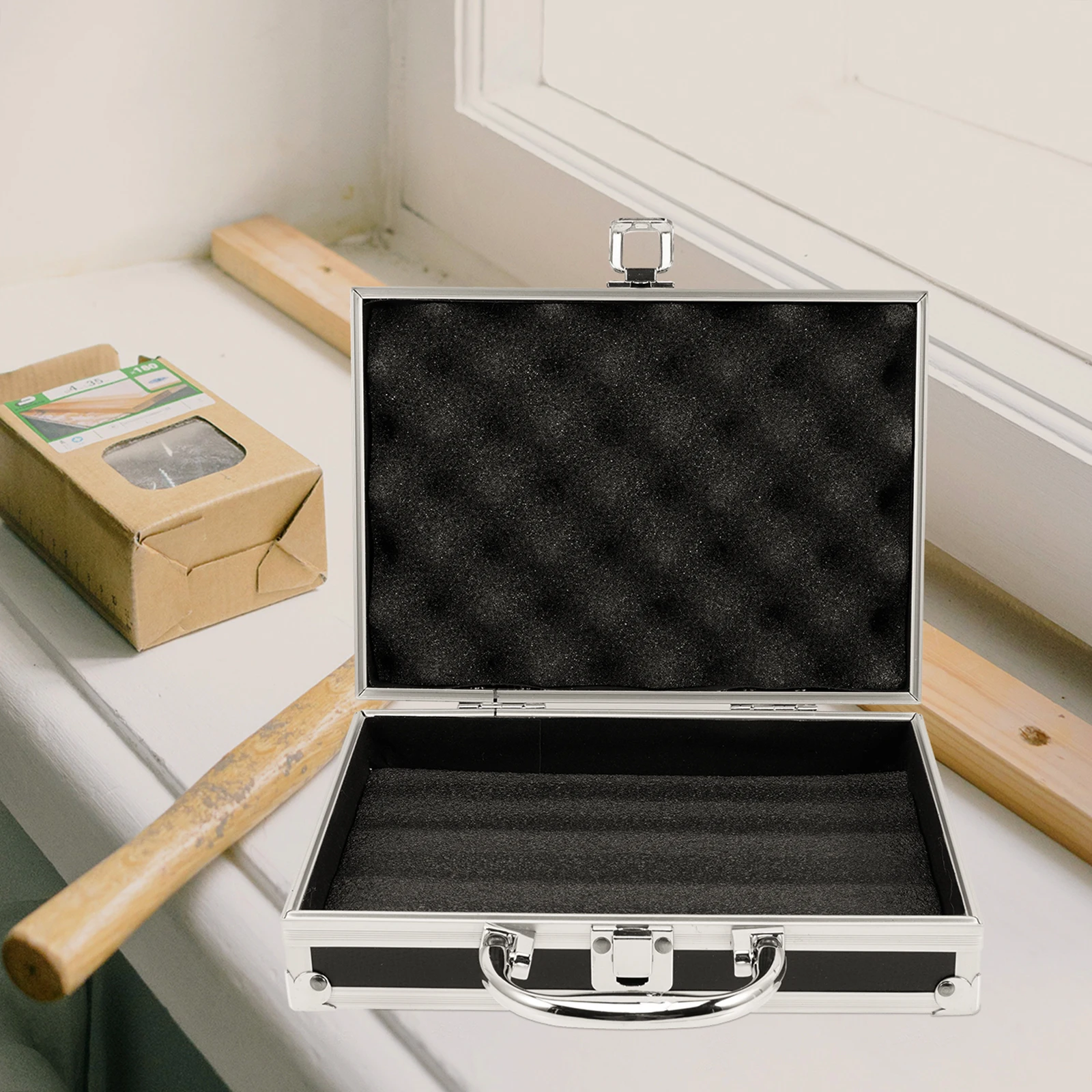 Password Box Tools Storage Aluminum Case Large Capacity Black Square Shape Lightweight Durable Material Hardware Clamps Screws
Password Box Tools Storage Aluminum Case Large Capacity Black Square Shape Lightweight Durable Material Hardware Clamps Screws
