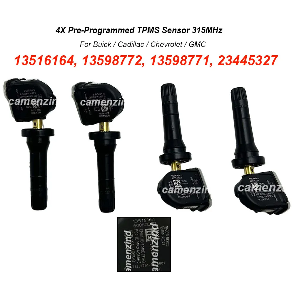4PCS 315MHz Tire Pressure Sensor TPMS 13516164 13598772 13598771 23445327 13586335 For Chevrolet Blazer Bolt Cruze Malibu Spark
4PCS 315MHz Tire Pressure Sensor TPMS 13516164 13598772 13598771 23445327 13586335 For Chevrolet Blazer Bolt Cruze Malibu Spark