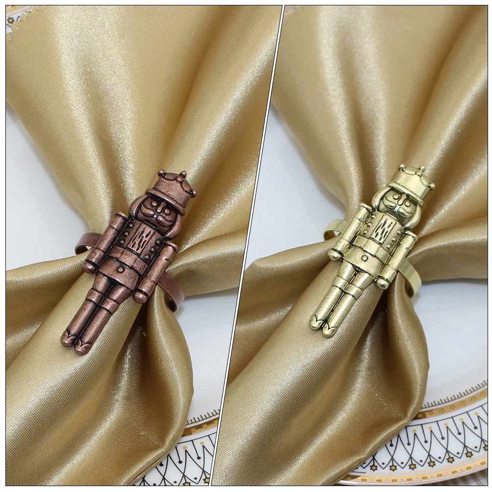 2Pcs Christmas Nutcracker Napkin Rings Shaped Buckle for Hotel Restaurant Decorative Dining Table Bottle Cake Bouquet
2Pcs Christmas Nutcracker Napkin Rings Shaped Buckle for Hotel Restaurant Decorative Dining Table Bottle Cake Bouquet