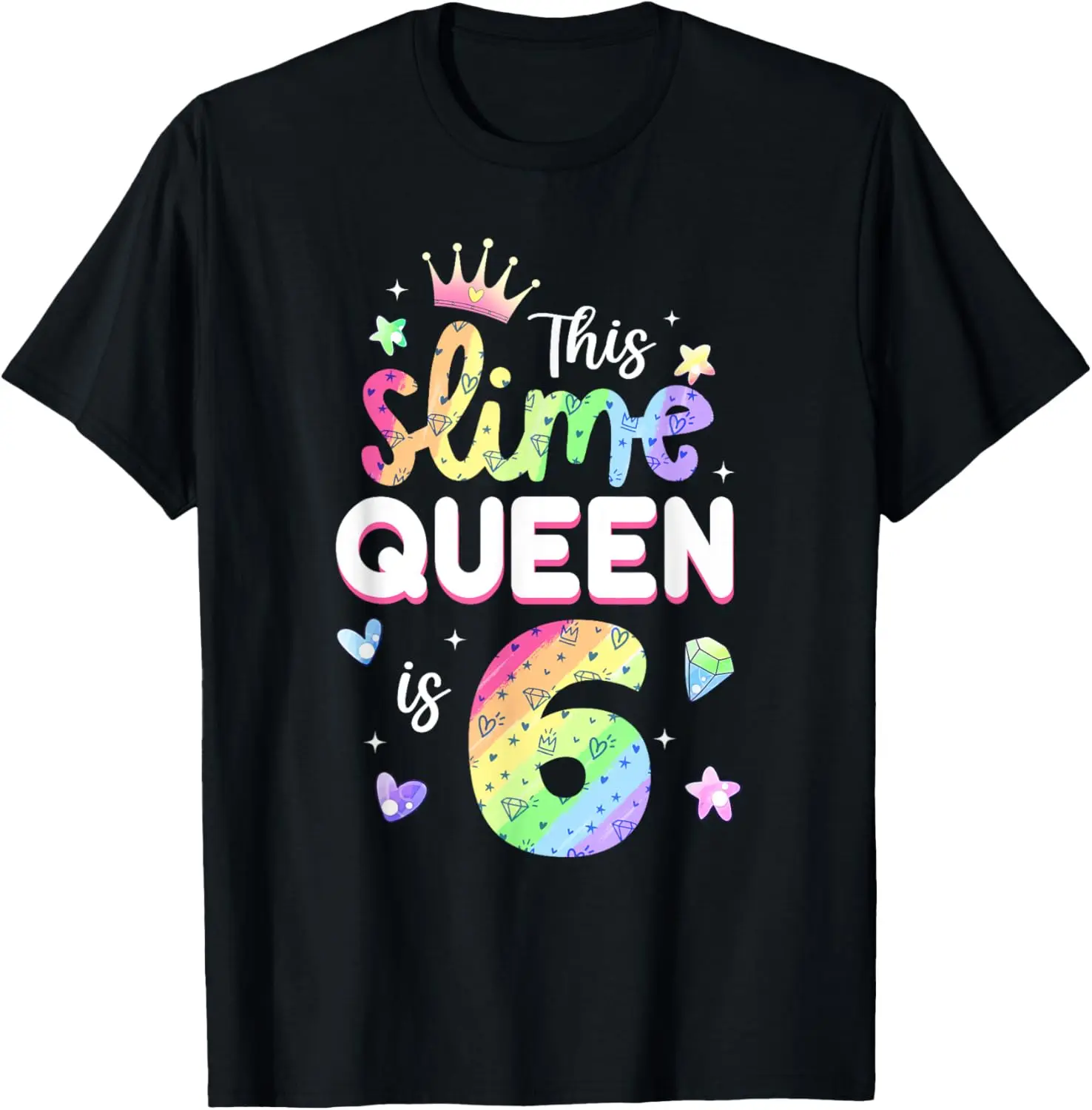 Футболка This Slime Queen — 6-летняя рубашка на 6-й день рождения для девочек
Футболка This Slime Queen — 6-летняя рубашка на 6-й день рождения для девочек