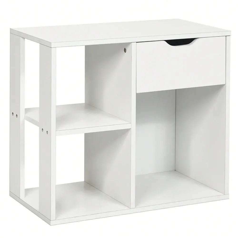 3Tier Side Table W Storage ShelfDrawer SpaceSaving Nightstand White
3Tier Side Table W Storage ShelfDrawer SpaceSaving Nightstand White