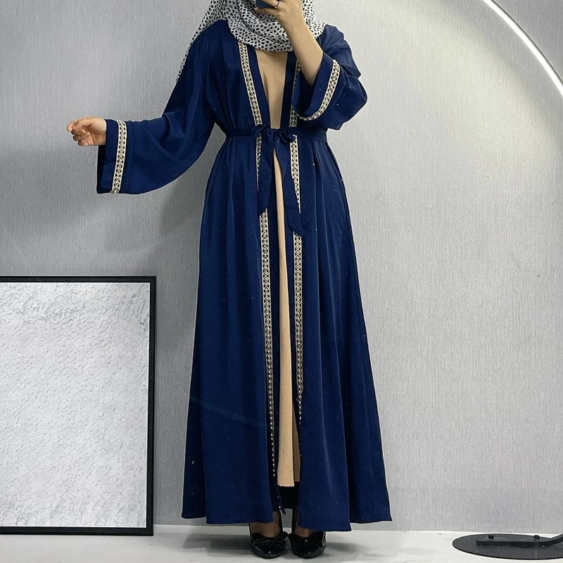 Elegant Muslim Abaya Dubai Embroidery Lace Pearl Long Dress Women Fashion Long Dress
Elegant Muslim Abaya Dubai Embroidery Lace Pearl Long Dress Women Fashion Long Dress