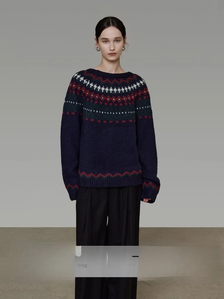 Retro Simple round Ne Knitted Sweater Women's Loose Lazy Sle Outerwear Inner Match Casual Long Sve Warm Knitwear
Retro Simple round Ne Knitted Sweater Women's Loose Lazy Sle Outerwear Inner Match Casual Long Sve Warm Knitwear