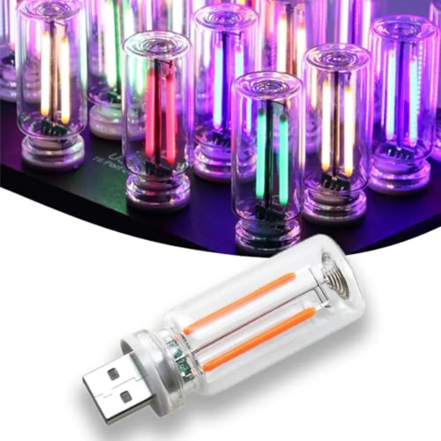Touch Control Retro USB Night Light, Touch Adjustment Lights, Plug in USB Auto Night Light, Mini LED Bulb for Car, Camping, Gif
Touch Control Retro USB Night Light, Touch Adjustment Lights, Plug in USB Auto Night Light, Mini LED Bulb for Car, Camping, Gif