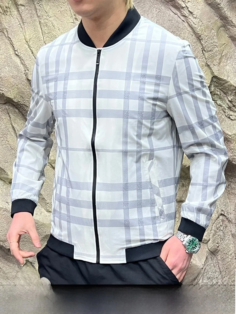 Мужская повседневная куртка-бомбер на молнии из нейлона и полиэстера, весна 2026, тонкая, приталенная, с воротником-стойкой, спортивный стиль
Мужская повседневная куртка-бомбер на молнии из нейлона и полиэстера, весна 2026, тонкая, приталенная, с воротником-стойкой, спортивный стиль