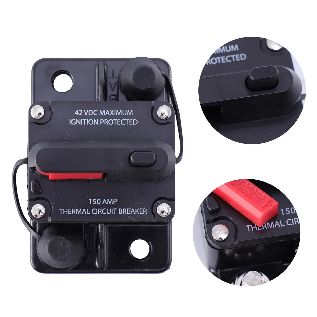 Auto Reset Circuit Breaker Waterproof Inline Fuse Inverter for Marine Boat Rv Truck Utv Atv Car Audio Amplifier 42V
Auto Reset Circuit Breaker Waterproof Inline Fuse Inverter for Marine Boat Rv Truck Utv Atv Car Audio Amplifier 42V
