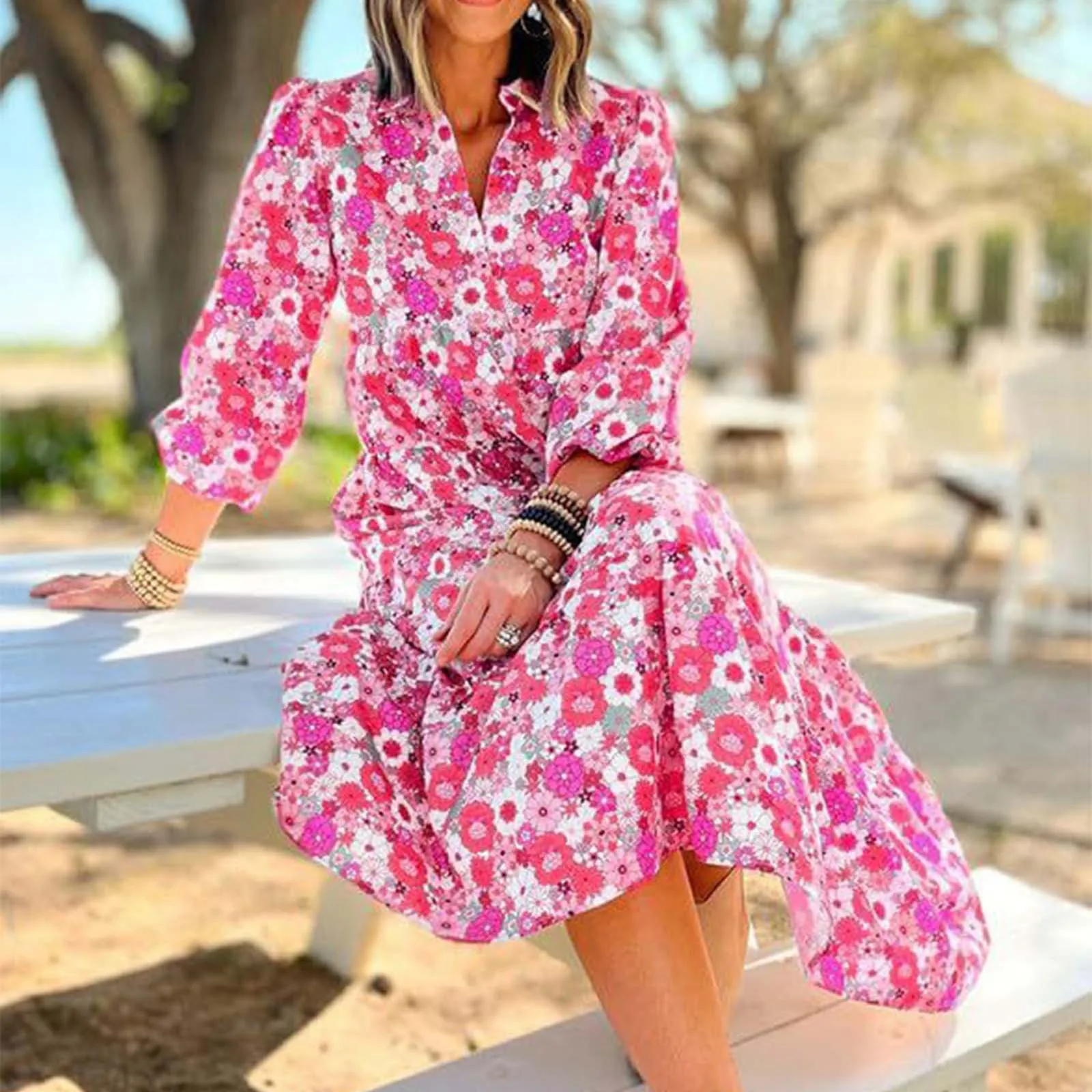 Fashion Print Pleated Maxi Dress With Belt For Women Sexy V-neck Batwing Sleeve Long Dresses Female Elegant Beach Dress
Fashion Print Pleated Maxi Dress With Belt For Women Sexy V-neck Batwing Sleeve Long Dresses Female Elegant Beach Dress