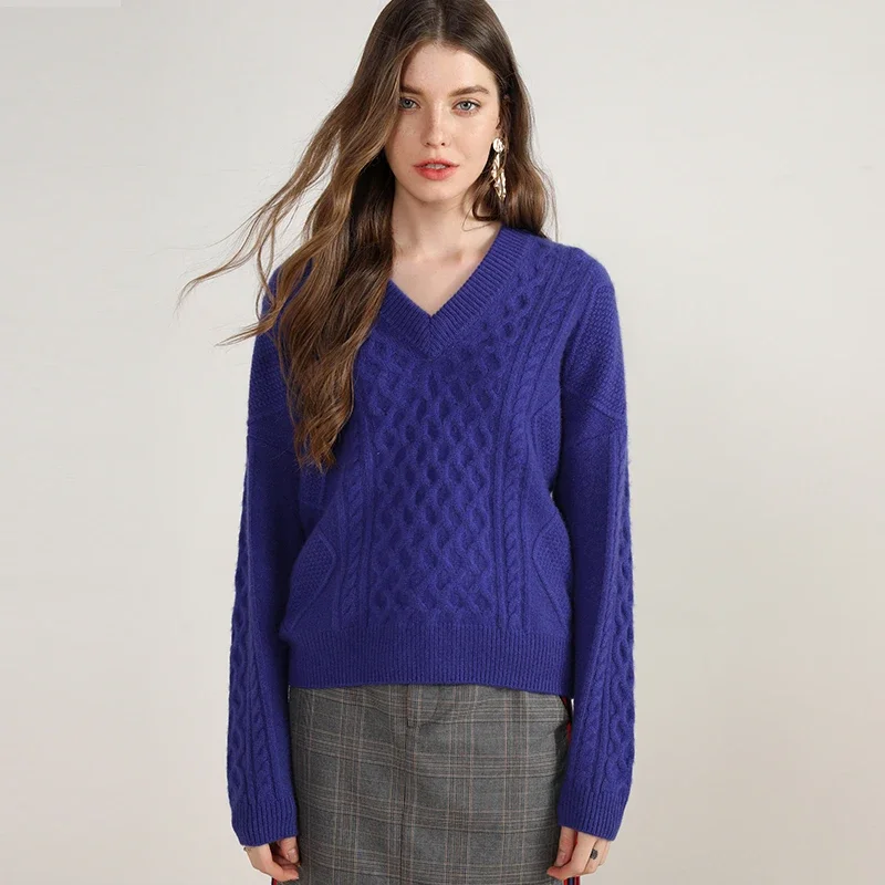aliaga new styles 100% cashmere sweater v neck thick pullovers large size long sleeve ladies soft jumper fashion knitted tops
aliaga new styles 100% cashmere sweater v neck thick pullovers large size long sleeve ladies soft jumper fashion knitted tops
