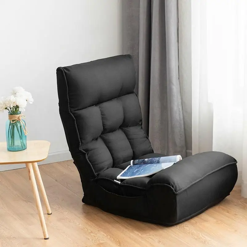 4-Position Adjustable Floor Chair Folding Lazy Sofa-Black
4-Position Adjustable Floor Chair Folding Lazy Sofa-Black