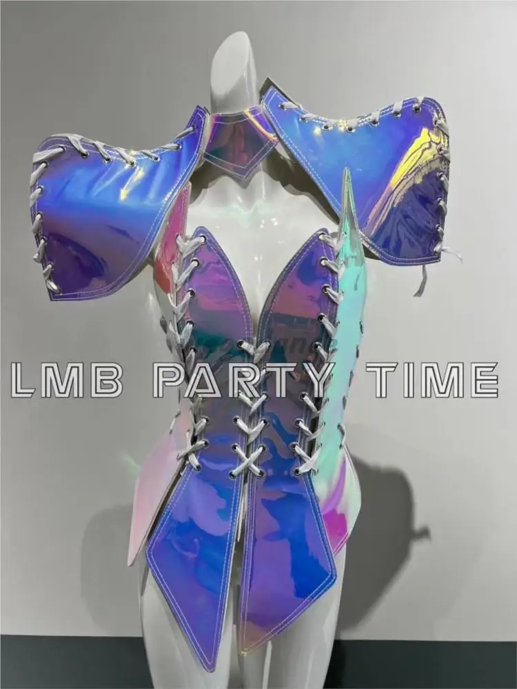Customized New Phantom Laser Future Warrior Armor Series Strap Party Gogo Performance Bar Costume For Women
Customized New Phantom Laser Future Warrior Armor Series Strap Party Gogo Performance Bar Costume For Women
