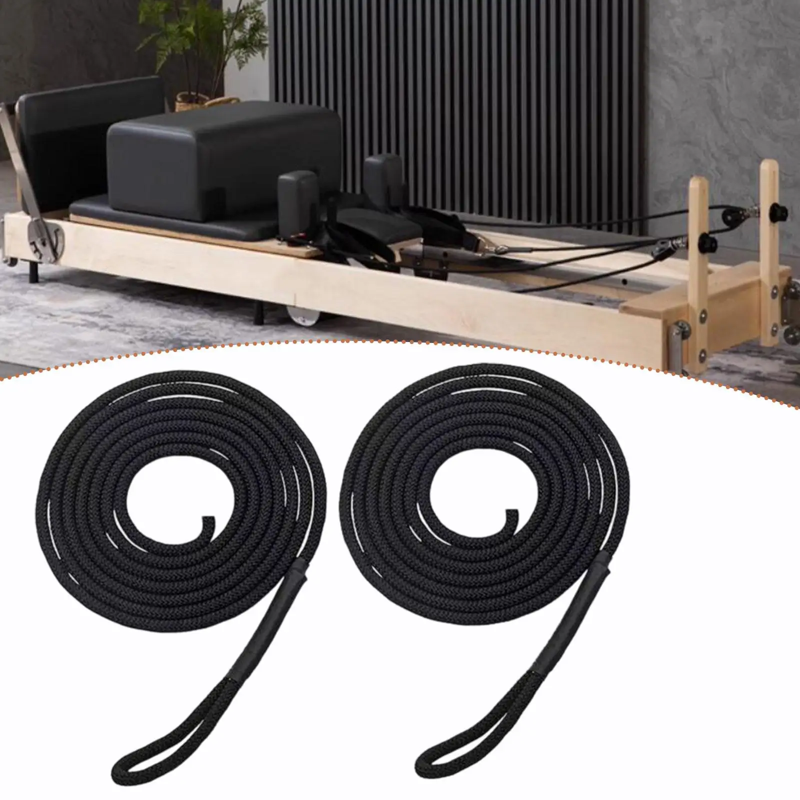 2Pcs Pilates Reformer Pull Ropes Fitting Versatile Professional Straps for Workout Equipment Yoga Pilates Core Bed Accessories
2Pcs Pilates Reformer Pull Ropes Fitting Versatile Professional Straps for Workout Equipment Yoga Pilates Core Bed Accessories